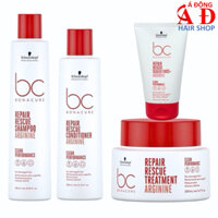 Bộ dầu xả hấp ủ Schwarzkopf BC Rescure Repair phục hồi tóc hư tổn 250/200ml
