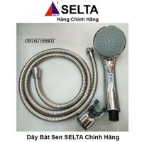 Bộ dây bát vòi sen tắm Selta cao cấp nhựa mạ Crom sáng bóng, dây inox mềm dài 1,5m. HÀNG CHÍNH HÃNG BẢO HÀNH 2 NĂM