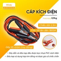 Bộ Dây Câu Bình Ắc Quy Ô Tô 1500AMP Dài 2.5M kích nổ acquy xe hơi ô tô có bảo vệ