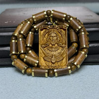 Bộ Dây Chuyền Trầm Hương Mặt Chúa-Thánh Giá Công Giáo - Trầm Hương Tự Nhiên Trường An sắc sảo, thơm dịu dễ chịu