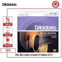 Bộ dây đàn Acoustic D'addario EJ13 Custom Light (11 -52)