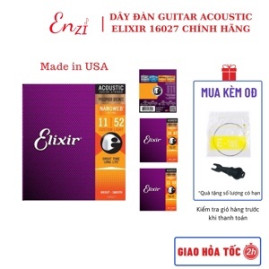 Bộ Dây Đàn Guitar Acoustic Elixir 16002