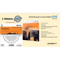 Bộ dây đàn guitar acoustic D’addario EJ10