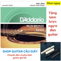 Bộ dây đàn guitar Acoustic DAddario EZ920 + tặng kèm lược ngựa đàn guitar (Dây đàn guitar) Dây đàn guitar acoustic