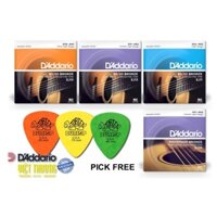 Bộ dây đàn guitar chính hãng D'addario Acoustic Guitar String Set EJ10 EJ11 EJ13 EJ26