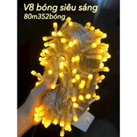BỘ DÂY ĐÈN LED CHỚP NHÁY 80 MÉT BÓNG LỚN CÓ HỘP ĐIỀU KHIỂN TRANG TRÍ
