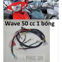 Bộ dây điện sườn Wave 50 cc 1 bóng lớn (xe học sinh không bằng lái)