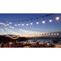 Bộ dây đúc đui đèn trang trí ngoài trời đui E27 - 5,5m (10 đui) chống nước