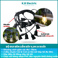 Bộ dây đui đèn ngoài trời chống nước  đui đèn E27 , Hàng chính hãng