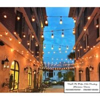 Bộ dây đui đèn thả trang trí chống nước ngoài trời IP65 TN121 có phích cắm và đầu nối nhiều bộ - Bảo hành 12 tháng