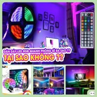 BỘ DÂY LED DÁN RGB SIÊU DÀI 10 20 MÉT NHÁY THEO NHẠC TRANG TRÍ NHÀ PHÒNG BÀN LÀM VIỆC