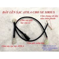 Bộ dây lên Sạc ATILA cho xe Sirius bấm sẵn dây như hình