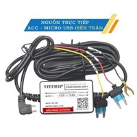 Bộ Dây Nguồn Đấu Cầu Chì Xe Hơi Cho Camera Hành Trình VIETMAP - Bộ Kit Nguồn Trực Tiếp ACC