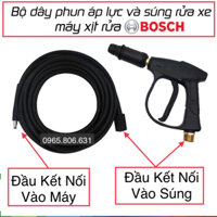 Bộ dây phun và súng xịt cho máy phun xịt rửa xe Bosch - Phụ kiện máy rửa xe Bosch, Bosch AQT