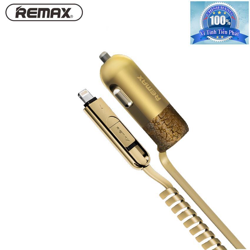 Bộ dây sạc điện thoại đa năng trên xe ô tô 2 trong 1 Remax Finchy RC-C103