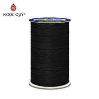 Bó dây tim bóng 2mm handmade - Bó dây vải dù bóng 2mm handmade Ngọc Quý Gemstones - Bó 10m - Đen