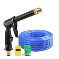 Bộ dây và vòi xịt rửa xe tưới cây tăng áp,vòi xịt rửa,vòi tưới cây 810-2498 dây xanh- cút nối xanh - 5m