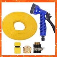 Bộ dây và vòi xịt tăng áp lực nước,rửa xe, tưới cây 7-10m (cút nhựa nối đồng nhựa) 206843