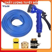 Bộ dây và vòi xịt tăng áp lực nước,rửa xe, tưới cây 3-5m (cút nhựa nối đồng nhựa) 206843