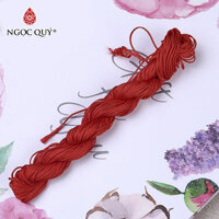 Bó dây vải dù thắt vòng tay handmade loại 1,5mm bó 10m - Ngọc Quý - Đỏ