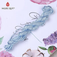 Bó dây vải dù thắt vòng tay handmade loại 1,5mm bó 10m - Ngọc Quý - Xanh Da Trời