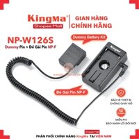 Bộ Đế Gài Pin NP-F Và Dummy Pin, Pin Ảo NP-W126/126S KingMa . Phiên Bản Mới Cho Fujifilm X-PRO2, X-H1, X-T2, X-T3, X-T10