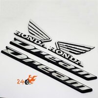 BỘ DECAL NHỰA CHO XE DREAM - BẠC