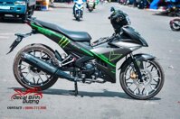 Bộ Decal Xe Exciter 150 Đen Nhám Chỉ Xanh Cực Hot