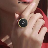 Bộ đếm đếm kỹ thuật số JKDESIGN, Vòng đếm nhựa có thể sạc lại, Bấm tay Điện tử 5 màu Bộ đếm phong cách dân tộc