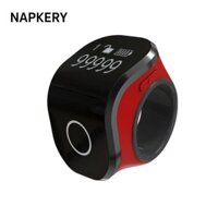 Bộ đếm đếm kỹ thuật số NAPKERY, Vòng đếm nhựa 5 màu, Chống nước bền bỉ có thể sạc lại Ý tưởng cảm ứng thông minh Bộ đếm Tally Người Hồi giáo