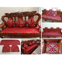 Bộ Đệm ghế gỗ, đệm ghế bông ép cao cấp làm theo yêu cầu