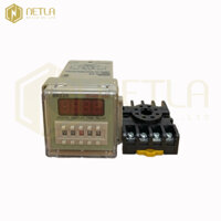 Bộ đếm giờ Relay Omron Rơ le thời gian timer DH48S-2Z 220V bao gồm đế 8 chân tròn