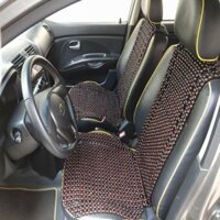 Bộ đệm lót ghế ô tô massage gỗ Cẩm Lai tự nhiên 100% - Sản xuất thủ công tại Xưởng - Mã: CL-V