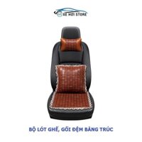 Bộ đệm lót lưng, lót ghế ô tô bằng trúc.