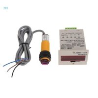 Bộ đếm màn hình LED 6 chữ số pri Công tắc cảm biến quang điện NPN có thể điều chỉnh 1-999999