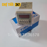 Bộ đếm sản phẩm Counter 8 chân DH48J-8 điện áp 220V (có kèm chân đế)