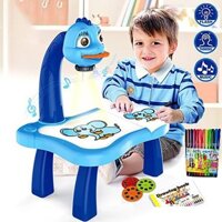 Bộ đèn bàn máy chiếu học vẽ mini, Bộ bàn tập vẽ có đèn chiếu 24 hình nhạc thông minh Projector Paint