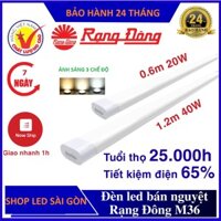 Bộ đèn bán nguyệt LED Rạng Đông 40W 1,2 m CHÍNH HÃNG M36( 3 chế độ ánh sáng TRẮNG- VÀNG NẮNG- VÀNG)