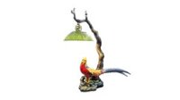 Bộ Đèn Chim Trĩ – Trang trí màu Quà Tặng Gốm Sứ