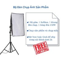 BỘ ĐÈN CHỤP ẢNH SẢN PHẨM/CHỤP MẪU- HÀNG CÓ SẴN- GIÁ ĐÃ BAO GỒM BÓNG ĐÈN 150W