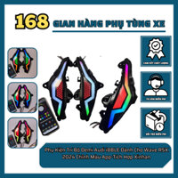 Bộ Đèn Demi Audi i8BLE Cho Wave RSX 2024 - Chỉnh Màu Qua App, Tích Hợp Xinhan