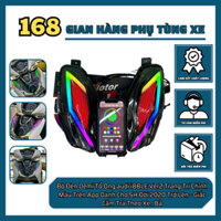 Bộ Đèn Demi Tổ Ong Audi i8BLE Ver2 - Trang Trí, Chỉnh Màu Qua App Cho SH 2020+ (Giắc Cắm Theo Xe)