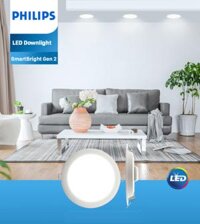 Bộ đèn downlight âm trần LED Philips DN020B G2 LED6/WW 6W 220-240V D90 GM