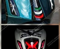 Bộ đèn Led Audi chữ X cho xe Vespa Sprint/Vespa Primavera