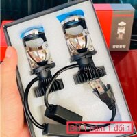 Bộ đèn Led bi cầu Mini Projector lens T1 chân H4-55W siêu sáng