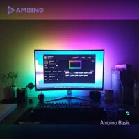 BỘ ĐÈN LED DÁN MÀN HÌNH AMBINO BASIC - HỖ TRỢ MÀN TỪ 29 ĐẾN 34 INCH - ĐIỀU KHIỂN QUA ỨNG DỤNG ADRILIGHT