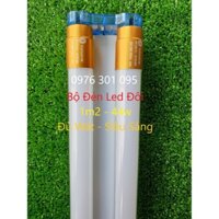 Bộ Đèn Led Đôi 1m2 - 44w Đầu Nhôm (1 máng đôi & 2 bóng 22w)