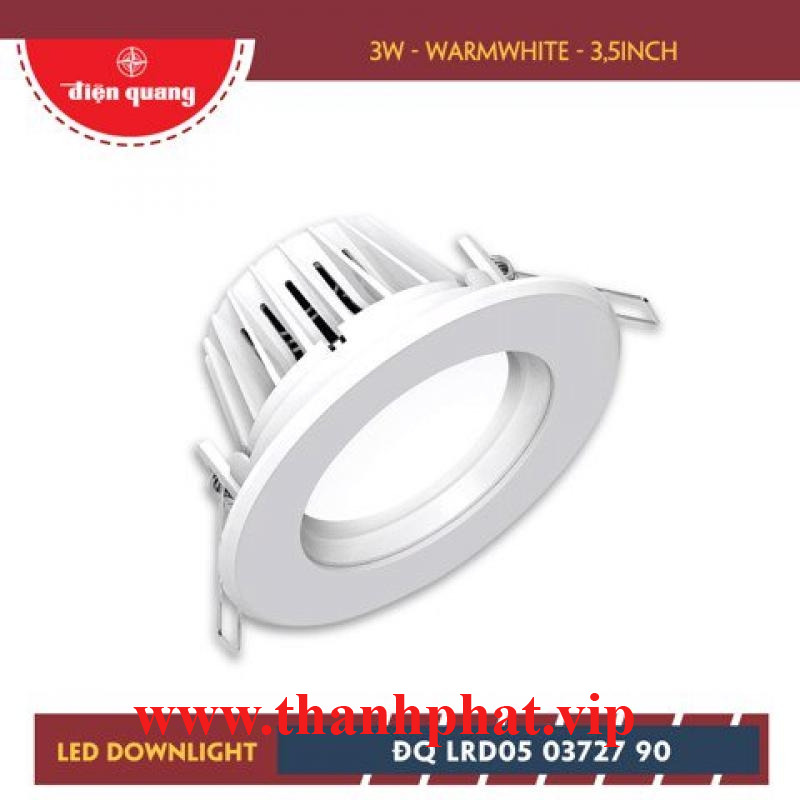 Bộ đèn LED Downlight Điện Quang ĐQ LRD05 03727 90