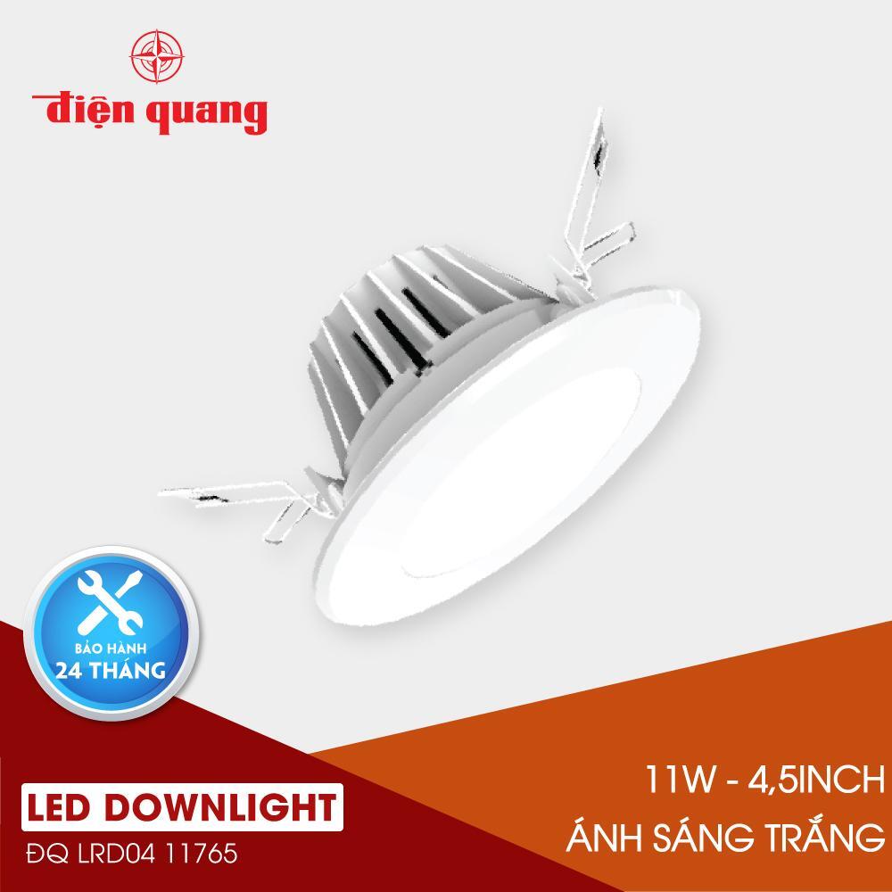 Bộ đèn LED Downlight Điện Quang ĐQ LRD04 11765 115 (11W daylight, 4,5inch)