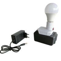 Bộ Đèn Led dùng pin MAKITA 18V - 21V chân phổ thông, đế đèn led pin 21v, bóng đèn led, pin 10 cell, sạc 21v